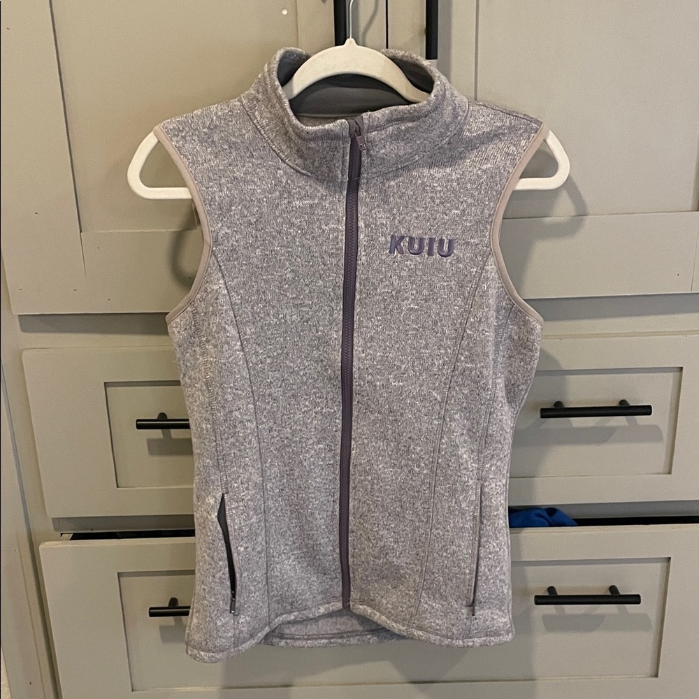 KUIU Heather Gray Zip-Up Vest